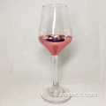 Gobelet de verre à vin de couleur de couleur personnalisée